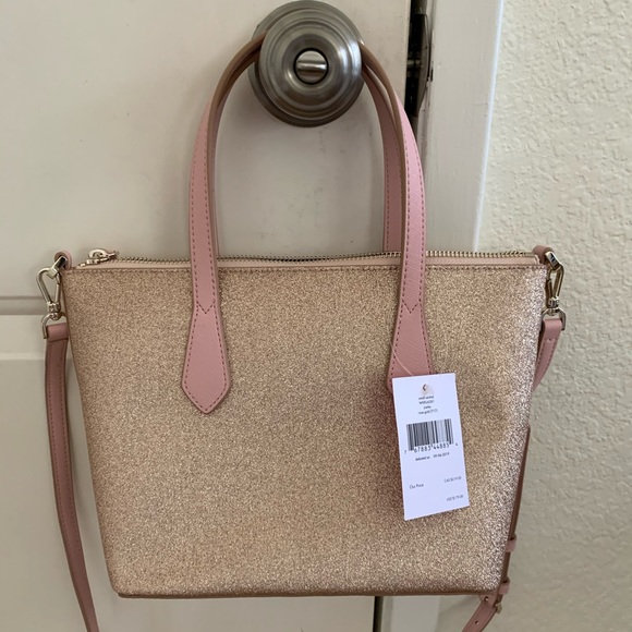 NWT Kate Spade Joeley Small Satchel Crossbody Gold - Picture 4 of 8